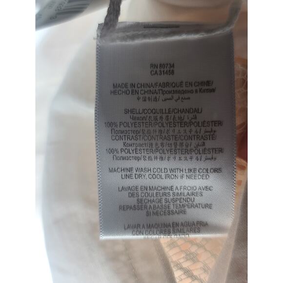 BCBG Maxazria ivory lace striped long sleeve tunic shirt - xs - Picture 5 of 5